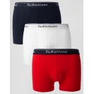  Polo Ralph Lauren-pánské boxerky v barvách-bílá,černá,červená, 3 PACK