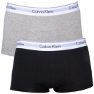 Pánské boxerky Calvin Klein v černé a sedé barvě - 2 PACK