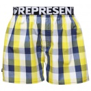 Boxerky REPRESENT CLASSIC MIKE - žlutá kostka