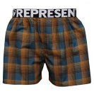 Boxerky REPRESENT CLASSIC MIKE - hnědá kostka