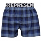 Boxerky REPRESENT CLASSIC MIKE - tmavěmodrá kostka