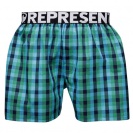 Boxerky REPRESENT CLASSIC MIKE - tyrkysová kostka