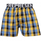 Boxerky REPRESENT CLASSIC MIKE - kostka žlutá barva