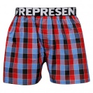 Boxerky REPRESENT CLASSIC MIKE - kostka červená a modrá