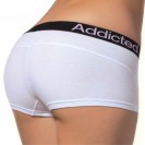 Moderní dámské boxerky Addicted - bílá/fialová