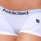 Moderní dámské boxerky Addicted - bílá