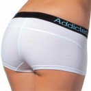 Moderní dámské boxerky Addicted - bílá/modrá