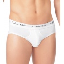 Calvin Klein Cotton Stretch Hip Brief - pánské slipy v bílé barvě, 3 PACK