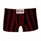 Boxerky pánské Styx Černé - červený pruh
