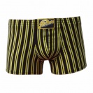 Boxerky pánské Styx Černé - žlutý pruh
